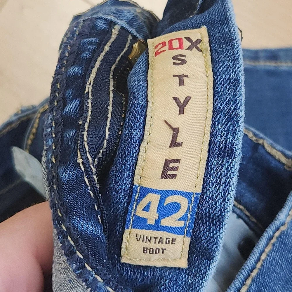 Wrangler 20X Vintage Boot Jeans Mens 33x32 Blue Medium Wash Bootcut Denim